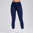 thumbnail image 1 of Womens Leggings Women Fashion High Waisted Fallow Tight Bodybuilding Yoga Full Length Pants Pants for Women Navy M, 1 of 4