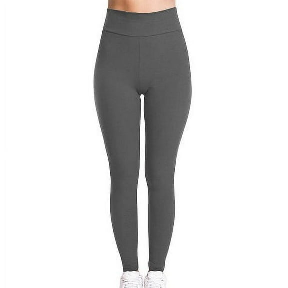 Womens Leggings Women's Color High Waist Stretch Strethcy Fitness Leggings Yoga Pant Pants for Women Dark Gray XL