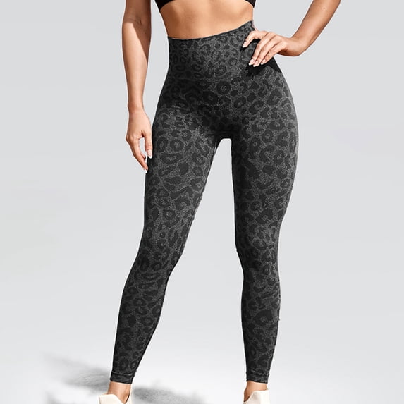 Womens Leggings Women's New Thread Seamless Tight High Waist Sports Yoga Pants Pants for Women Black L