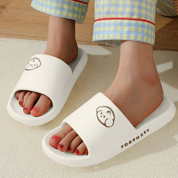 Maoxin Womens Sandals Fashionable Casual Versatile Home Bathroom Outdoor Wear Spring And Summer New Slippers Sandals for Women White 38