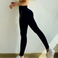 thumbnail image 1 of Yoga Pants Women Women High Waist Capris Running Pants Quick Dry Sports Yoga Pants Workout Leggings Black L, 1 of 8