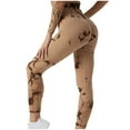thumbnail image 1 of Maoxin Yoga Pants Women's Fashionable Tie Dyed Yoga Pants Plus Size Yoga Pants for Women Coffee M, 1 of 2