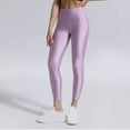 thumbnail image 1 of Yoga Pants Women's Tight Fitting High Stretch Fitness Pants Yoga Pants Workout Leggings Purple XL, 1 of 4