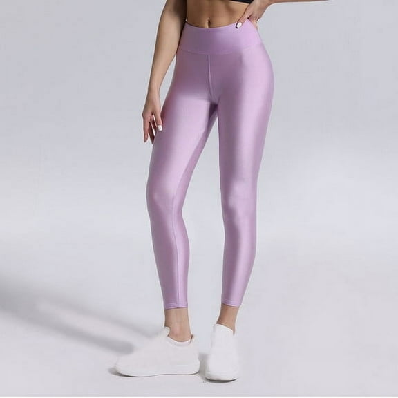 Yoga Pants Women's Tight Fitting High Stretch Fitness Pants Yoga Pants Workout Leggings Purple XL