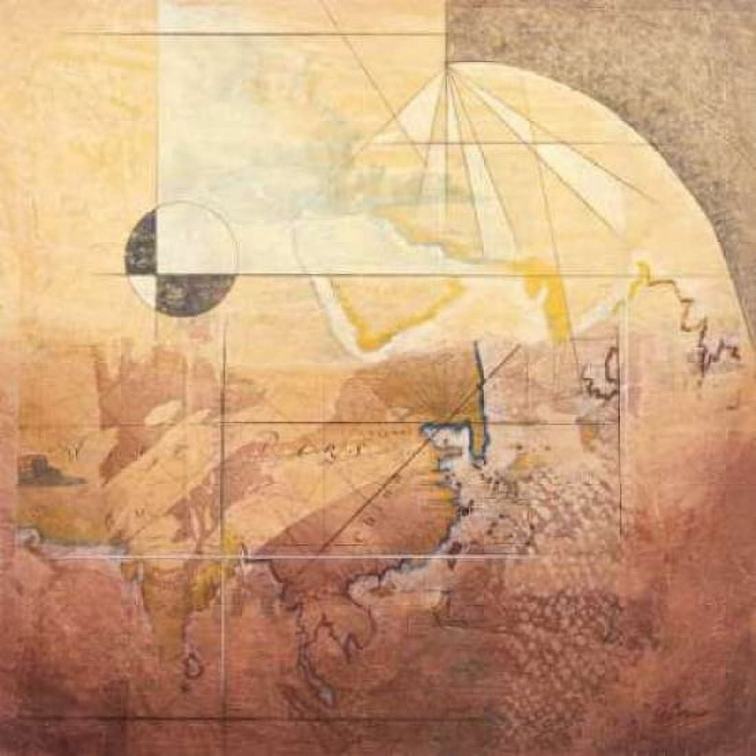 Map Adventures II Canvas Art - Susan Osborne (24 x 24)