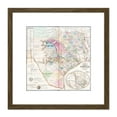 thumbnail image 1 of Map Antique 1849 De Cordova Texas State USA Replica 8X8 Inch Square Wooden Framed Wall Art Print Picture with Mount, 1 of 4
