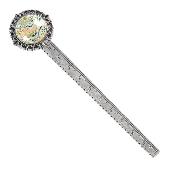 Map Book Marks: Vintage Silver Lace-Edged Bookmark - Gift for Book Lovers and Readers