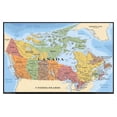 thumbnail image 1 of Map - Canada Wall Poster, 22.375" x 34", Framed, 1 of 2