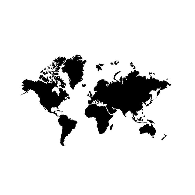 Map Countries Of The World Educational Vinyl Wall Art Stickers 23