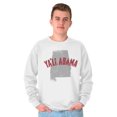 thumbnail image 1 of Map Crewneck Sweat Shirts Sweatshirts Yall Abama Alabama Southern Pride AL Souvenir, 1 of 2