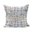 thumbnail image 1 of Map Fluffy Throw Pillow Cushion Cover, Colorful Thin Lines Metro Scheme Transportation Network Diagram Outline Urban City Life, Decorative Square Pillow Case, 24" x 24", Multicolor, by Ambesonne, 1 of 5