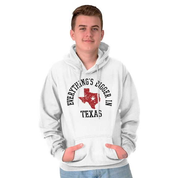 Map Hoodies Sweat Shirts Sweatshirts Bigger In Texas Lone Star State TX Cowboy
