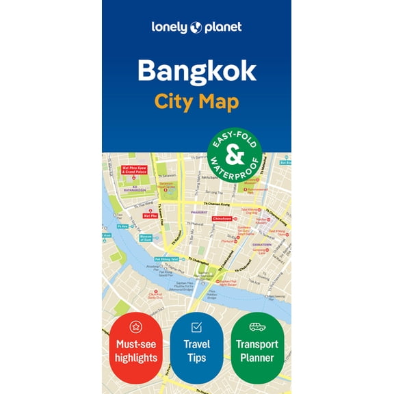 Compact City Planning Maps Lonely Planet Bangkok City Map: Durable, Waterproof, Easy-Fold Planning Map with Attractions & Walking Tours, (Paperback)