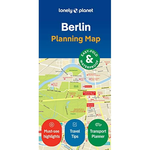 Pre-Owned Lonely Planet Berlin City Map Paperback