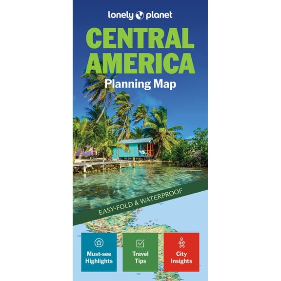 Map Lonely Planet Central America Planning Map, (Paperback)