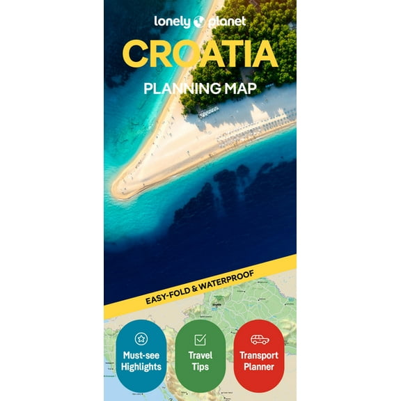 Map Lonely Planet Croatia Planning Map, (Paperback)