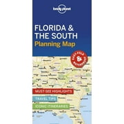 Map Lonely Planet Florida & the South Planning Map, Paperback