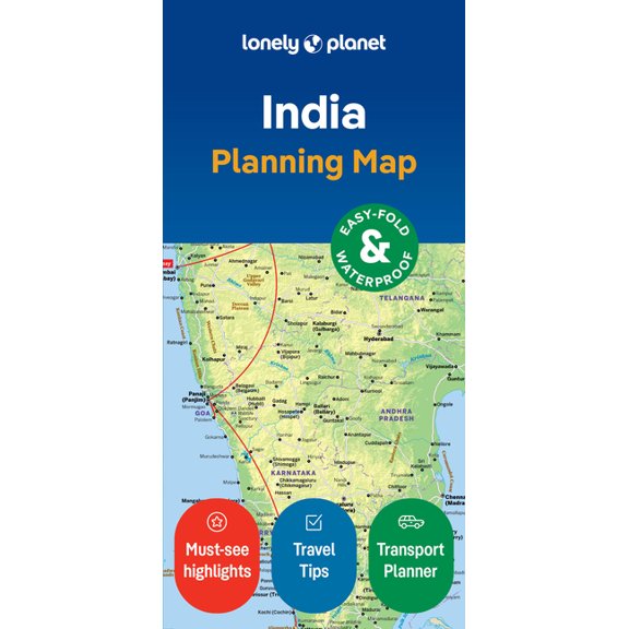 Map Lonely Planet India Planning Map, (Paperback)