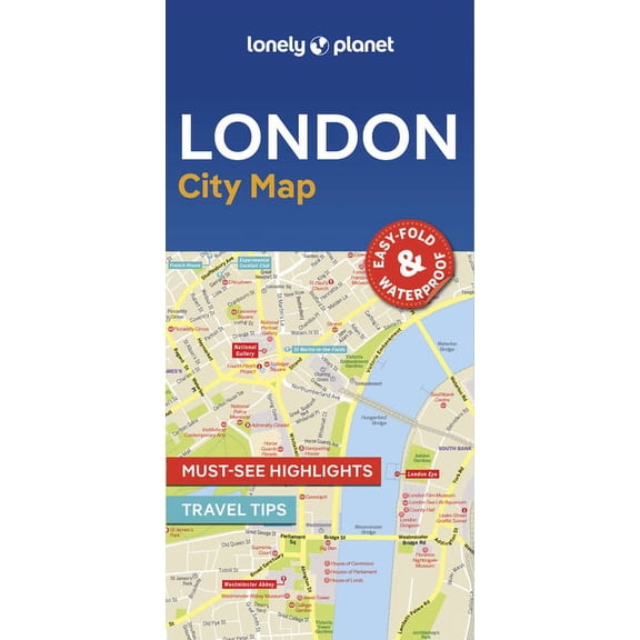 Map Lonely Planet London City Map, (Paperback)