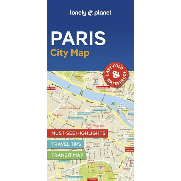 Compact City Planning Maps Lonely Planet Paris City Map: Durable, Waterproof, Easy-Fold Planning Map with Attractions & Walking Tours, (Paperback)