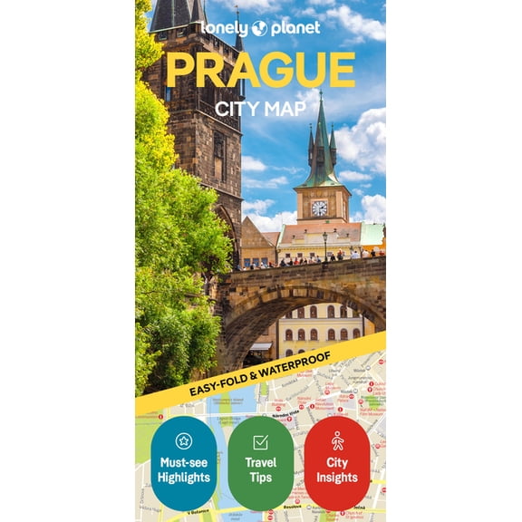 Compact City Planning Maps Lonely Planet Prague City Map: Durable, Waterproof, Easy-Fold Planning Map with Attractions & Walking Tours, (Paperback)