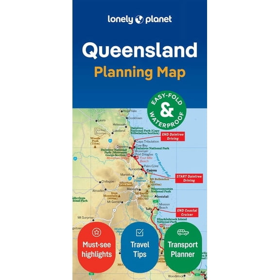 Map Lonely Planet Queensland Planning Map, (Paperback)