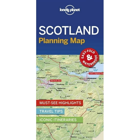 Map Lonely Planet Scotland Planning Map, (Paperback)