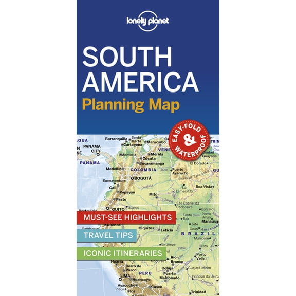 Map Lonely Planet South America Planning Map, (Paperback)