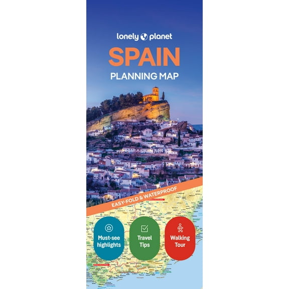 Map Lonely Planet Spain Planning Map, (Paperback)