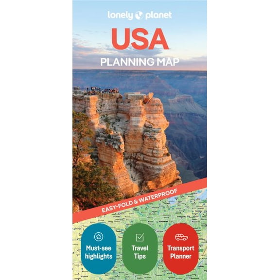 Pre-Owned Map: Lonely Planet USA Planning Map (Edition 2) (Sheet map, folded)