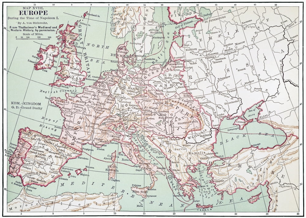 Map Of Europe C1812 Na 19Th - Map Of Europe C1812 Na 19Th Century German Map Of Europe During The Reign Of Napoleon I C1812 Poster Print By 18 X 24 8f33e6c3 5737 4d73 B431 Af6603bf9813 1.1d466e8ca74e3b3ce69c35c178a098cd 