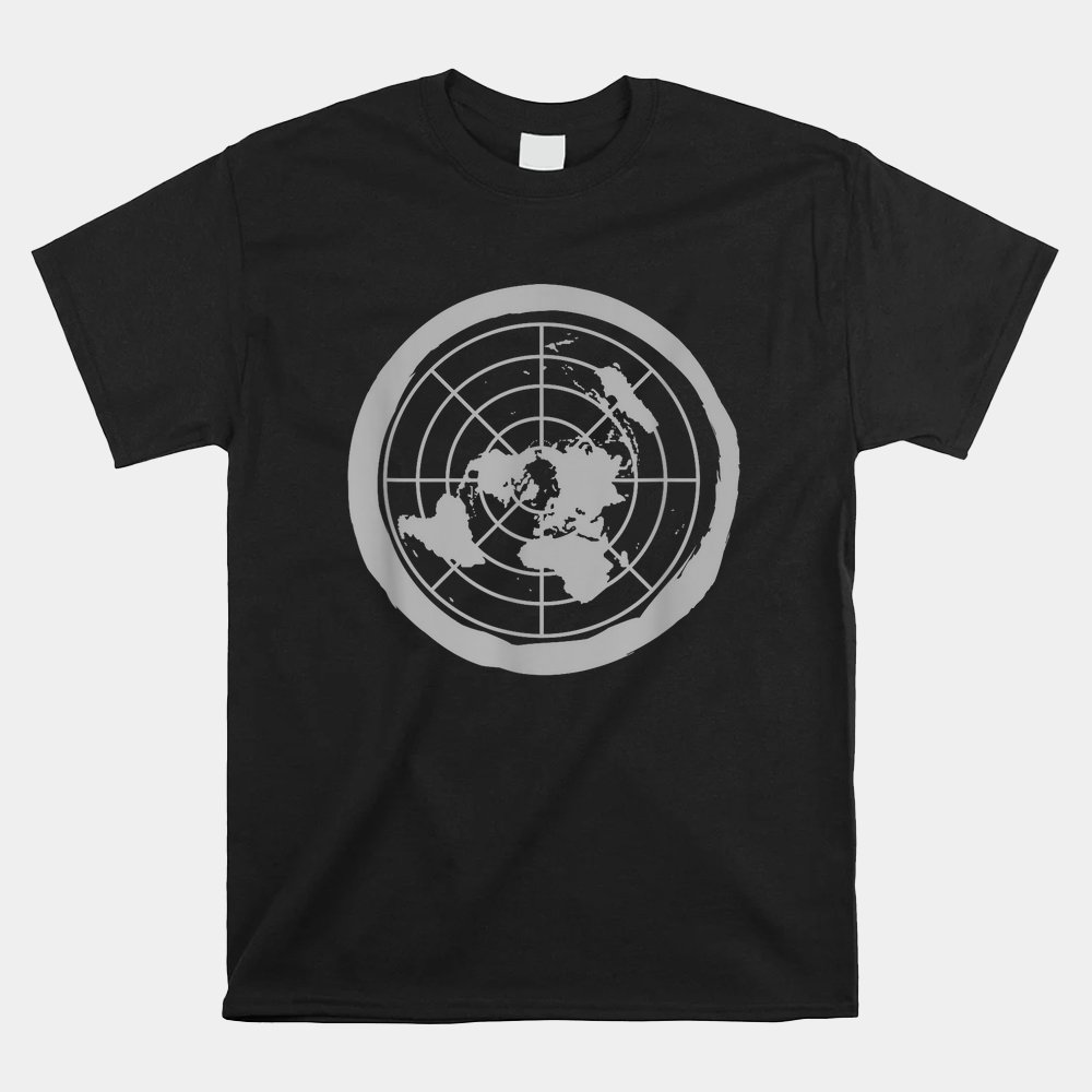 Map Of Flat Earth Shirt Walmart