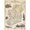 thumbnail image 1 of Map Of Ireland From The History Of Ireland By Thomas Wright  Published In London Circa 1854. Poster Print, 1 of 2