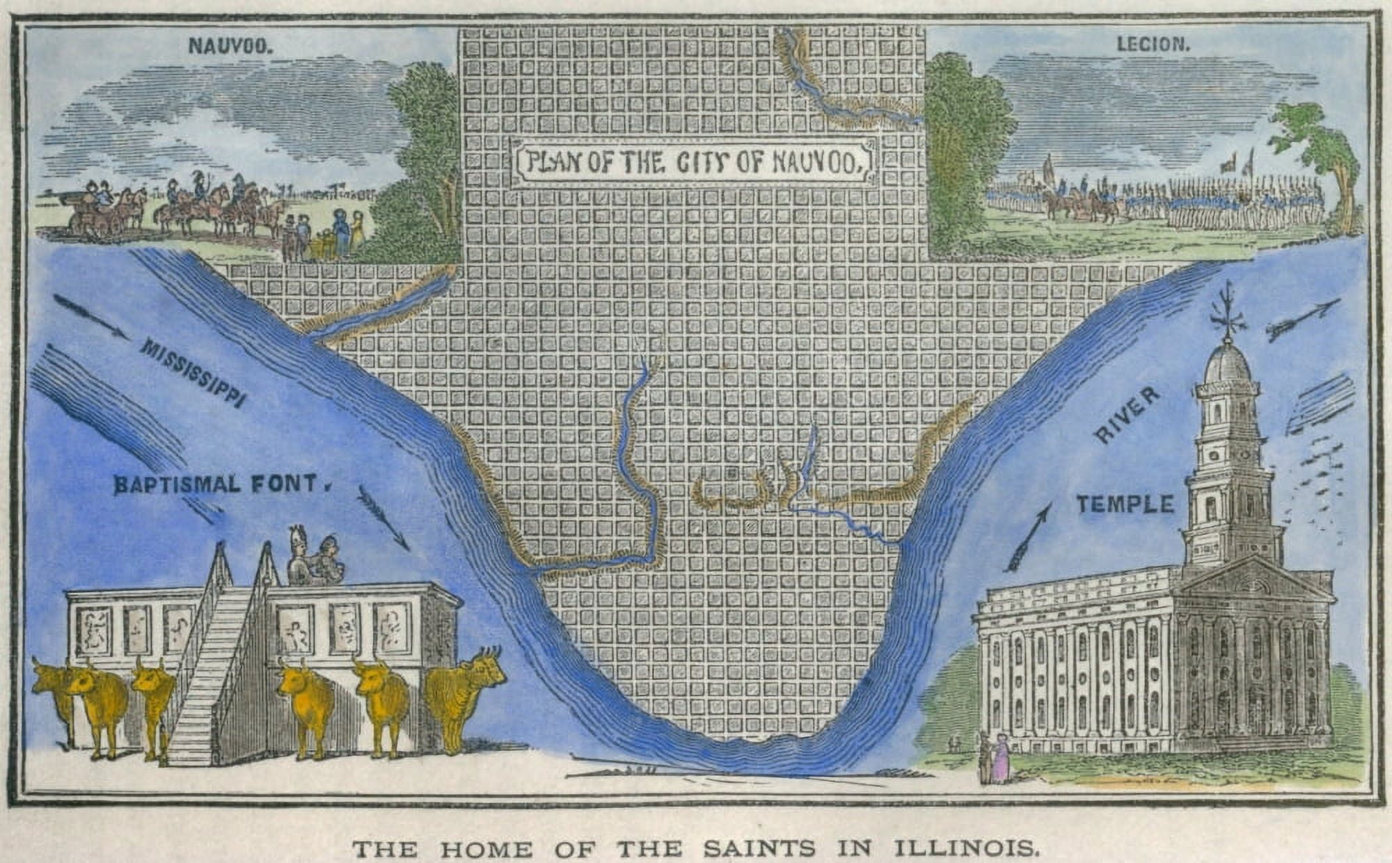 Map Of Nauvoo History (36 x 24)