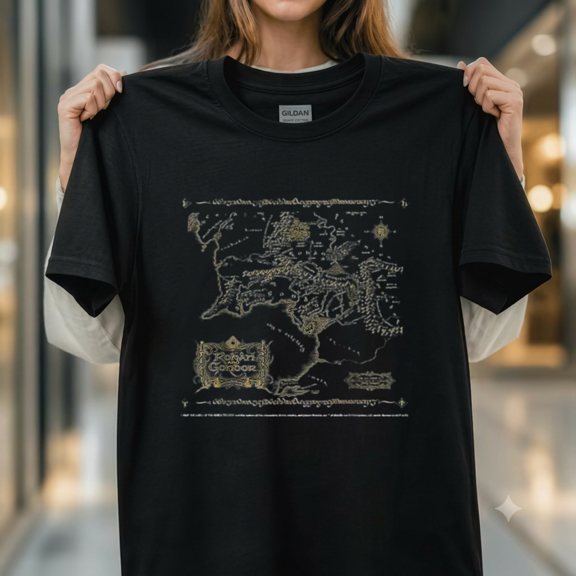 Map Of Rohan And Gondor Middle Earth Adventure Shirt Unisex T-Shirt, up to size 5XL