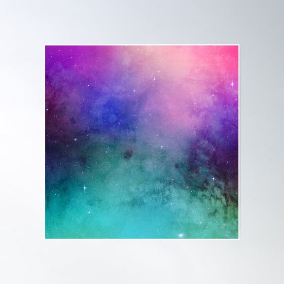 Map Of The Night Sky Poster Wall Art, Modern Wall Decor, 16x16 UNFRAMED