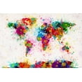 thumbnail image 1 of Map Of The World - Paint Drop World Map Poster / Print (Michael Tompsett), 1 of 6