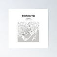thumbnail image 1 of Map Of Toronto Poster Wall Art, Modern Wall Decor For Living Room Bedroom, 24x24 UNFRAMED, 1 of 2