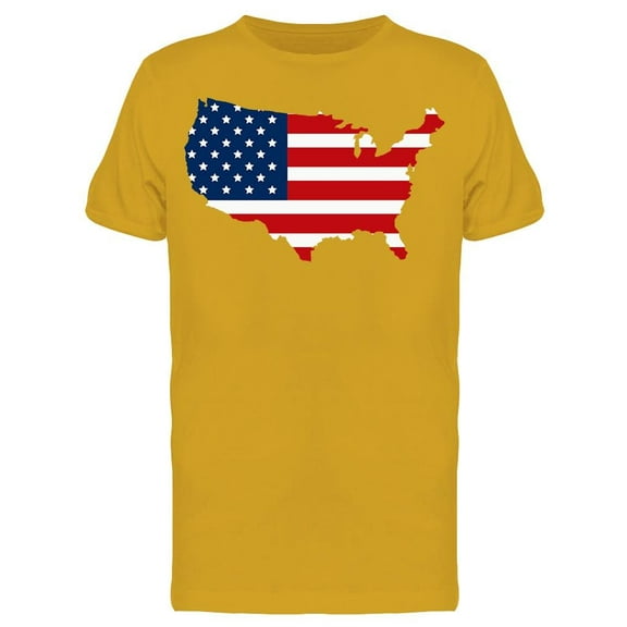 Map Of United States T-Shirt Men -Image by Shutterstock, Male Small