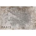 thumbnail image 1 of Map Paris White Poster Print by  PI Studio (24 x 36), 1 of 1