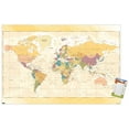 thumbnail image 1 of Map - Pastels Wall Poster, 14.725" x 22.375", 1 of 3