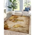 thumbnail image 1 of Map Rug, World Map Rugs, Kitchen Rug, Large World Map Rugs, Luxury Rug, Area Rugs, Modern Rugs, World Atlas Rug, Small Rug, Brown Rug, 1.7'x2.3' - 50x70 cm, 1 of 8