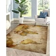 thumbnail image 1 of Map Rug, World Map Rugs, Kitchen Rug, Large World Map Rugs, Luxury Rug, Area Rugs, Modern Rugs, World Atlas Rug, Small Rug, Brown Rug, 3.3'x6.5' - 100x200 cm, 1 of 8