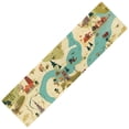 thumbnail image 1 of Map Runner Rug Kitchen Rugs, 15.7"x59" Washable Absorbent Rectangular Runner Rugs, 1 of 6