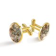 thumbnail image 1 of Map Section Elegant Dress Shirt Accessory: Stainless Steel Mens Cufflink Set for Formal Events, 1 of 6