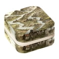 thumbnail image 1 of Map Section Portable Square Jewelry Box for Rings Earrings Necklaces Bracelets Girls Women Travel Organizer Decorative Display, 1 of 6