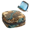 thumbnail image 1 of Map Section Small Bag Period Pouch Small Wire Pouch Zipper Pencil Case Pouch in Plush Fabric, Sponge, and Oxford Cloth - 4.7x6.6x6.6 in, Ideal for Menstrual Pad Storage, 1 of 6