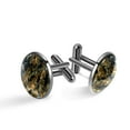 thumbnail image 1 of Map Section Stylish Silver Stainless Steel Shirt Cufflinks for Formal Attire - Classy Men's Accessories for Work or Special Occasions, 1 of 6