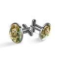 thumbnail image 1 of Map Section Stylish and Versatile Cufflink Set for Dress Shirts, Made of Stainless Steel, Ideal for Formal Occasions, 1 of 1