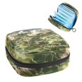 thumbnail image 1 of Map Section Velvet Period Bag Storage Organizer for Tampons and Pads, Small Bag with Sponge and Oxford Cloth, 4.7x6.6x6.6 in, Period Pouch, 1 of 6
